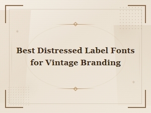 Best Distressed Label Fonts for Vintage Branding – Top Picks 2025